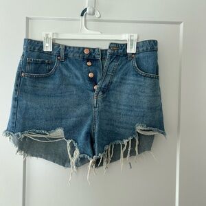 Wild Fable Blue Distressed Jean Shorts
